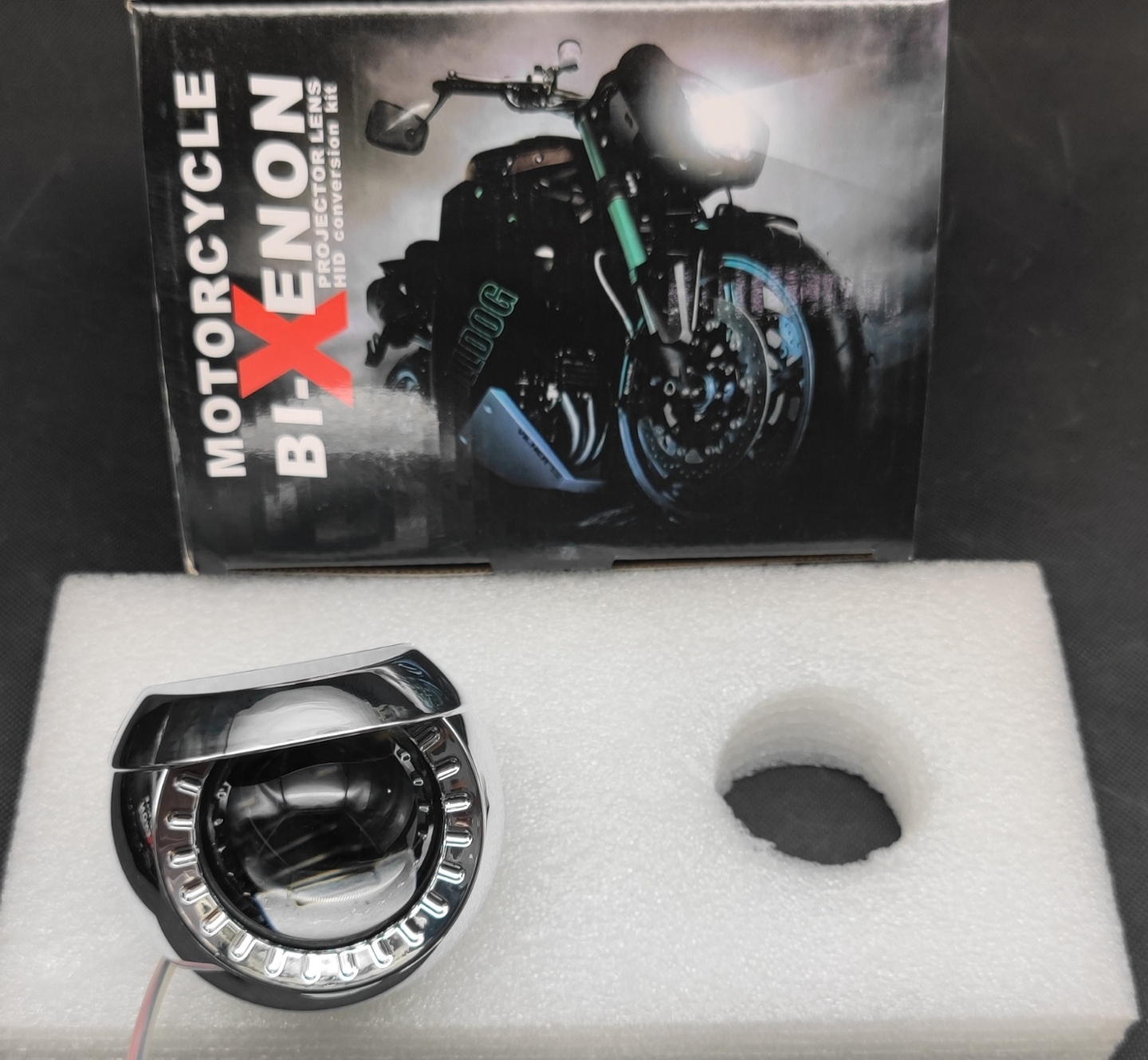 لنز موتور سیکلت دو کنتاک.کد 3